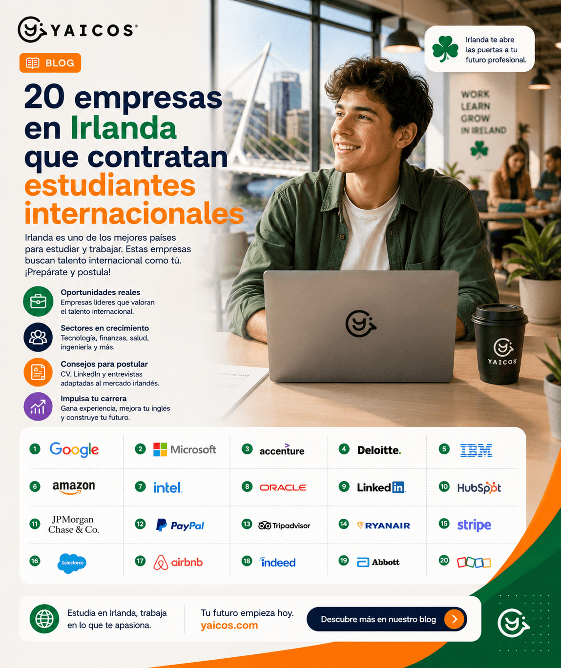 Cómo aplicar a empleos en Irlanda siendo estudiante: CV irlandés, entrevista y primeros pasos