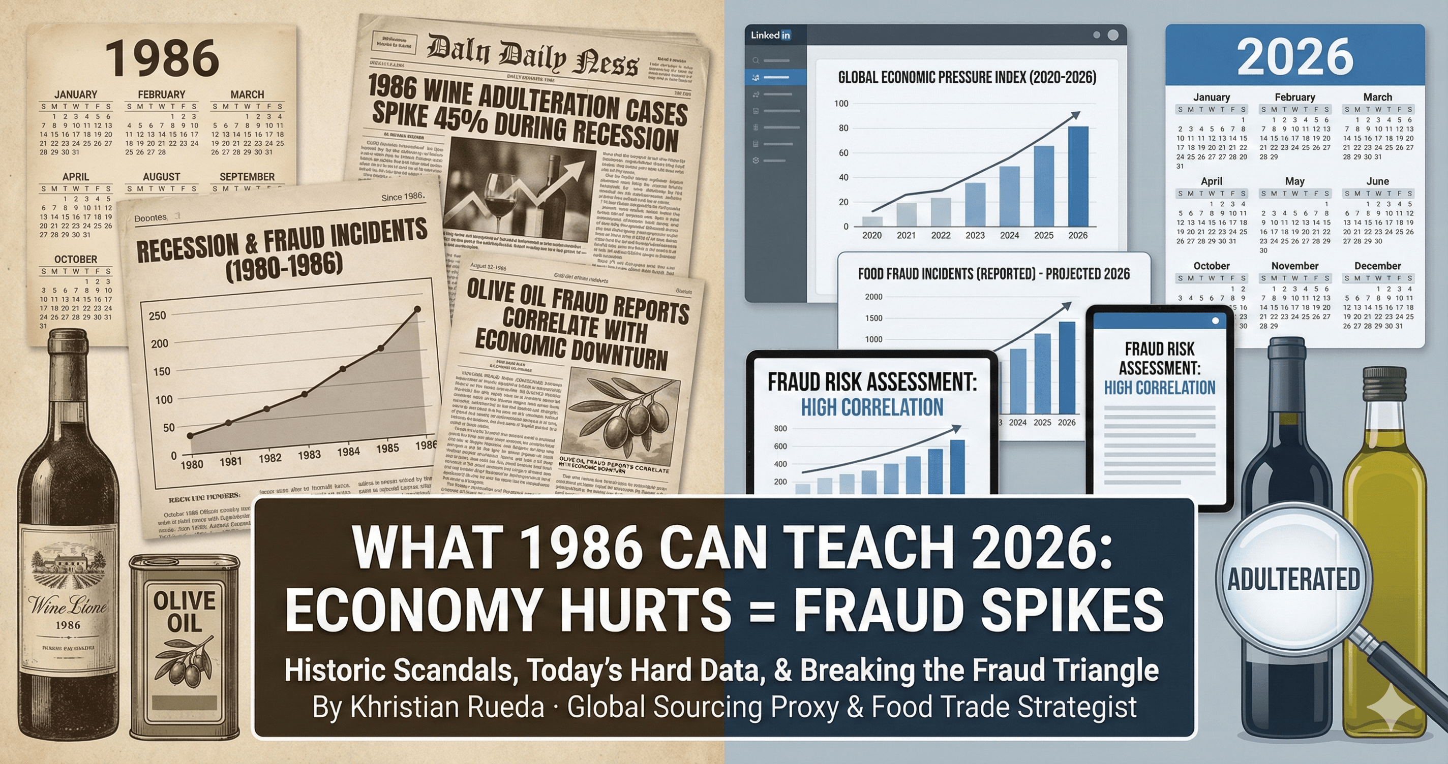 What a 1986 Crisis Teaches the 2026 Buyer: Why Wine & Olive‑Oil Fraud Spikes When the Economy Hurts