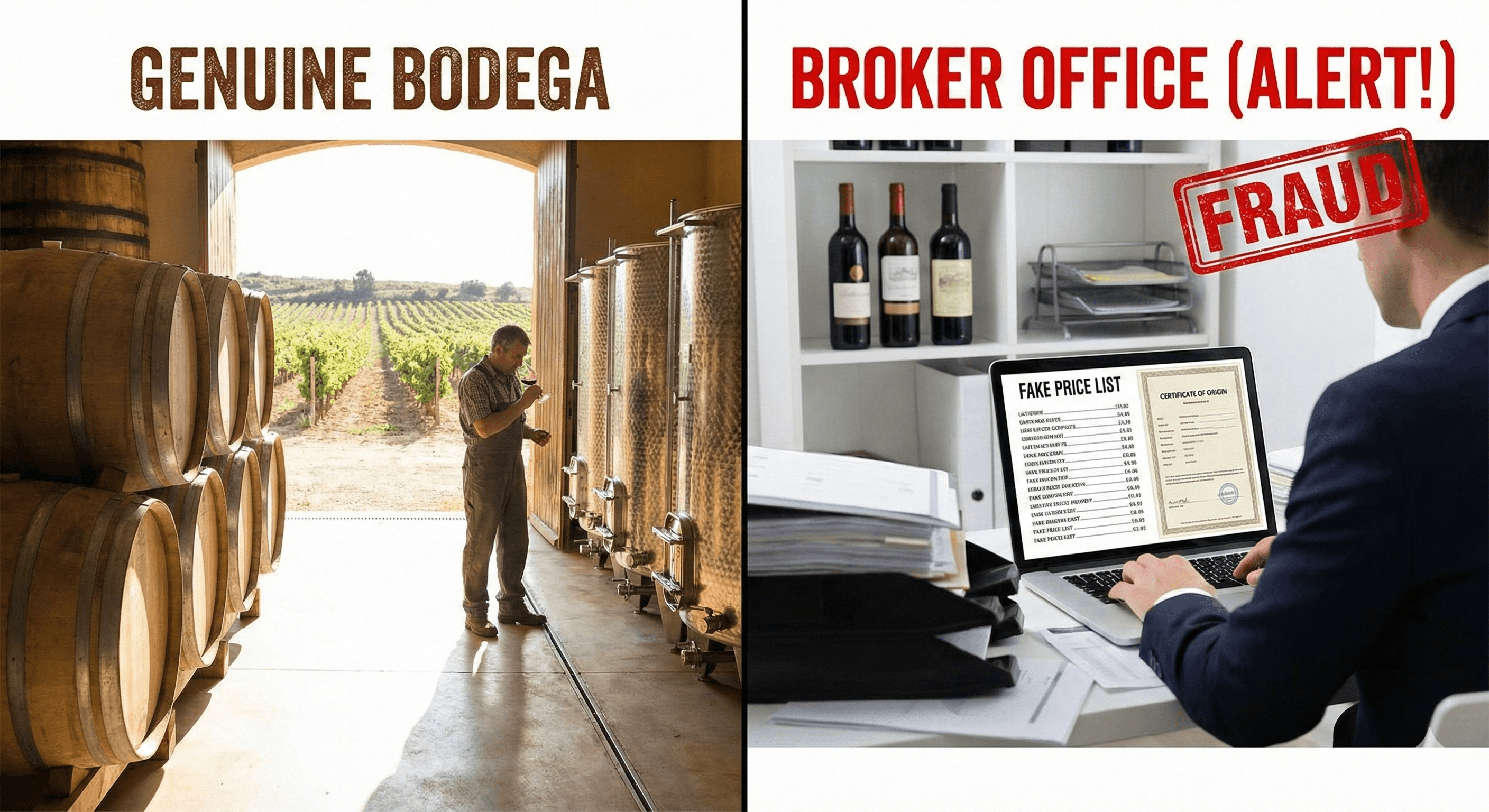 Bodega vs. Broker: Spot Spanish Wine Resellers & Verify