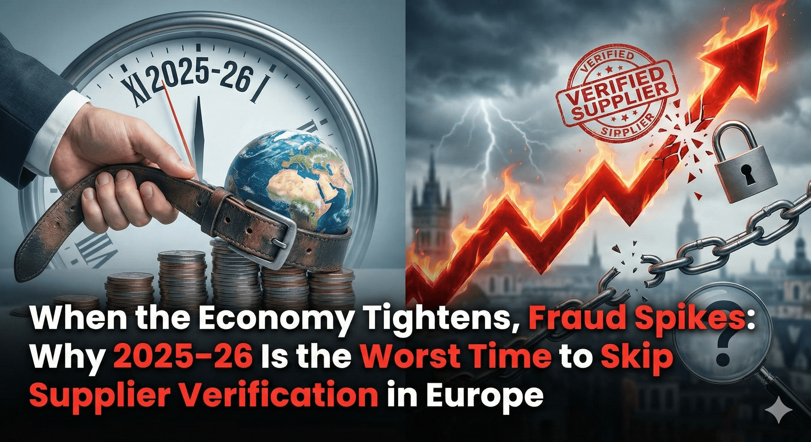 When the Economy Tightens, Fraud Spikes: Why 2025–26 Is the Worst Time to Skip Supplier Verification in Europe