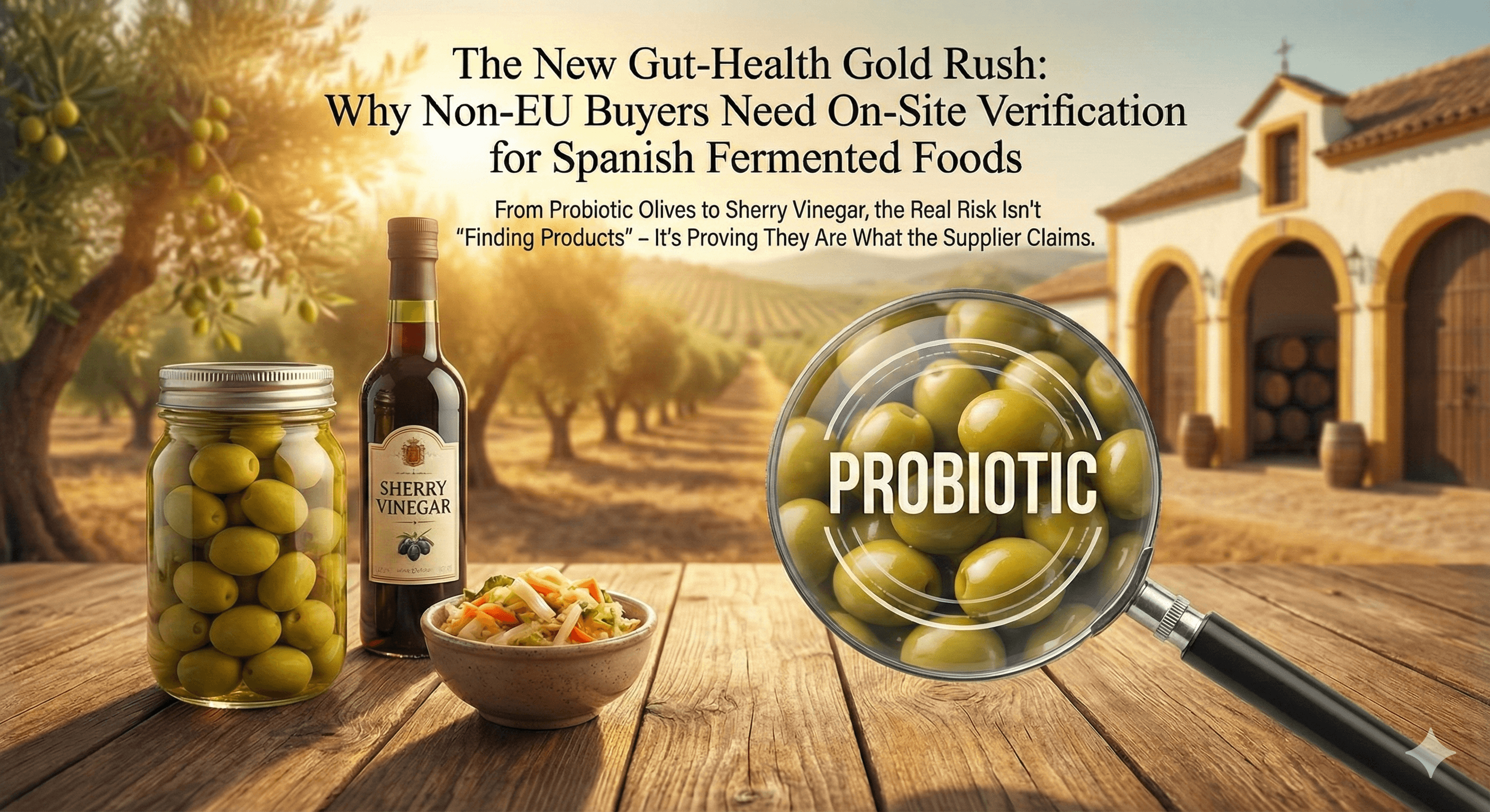Probiotic Olives from Spain: Due Diligence for Non-EU buyer