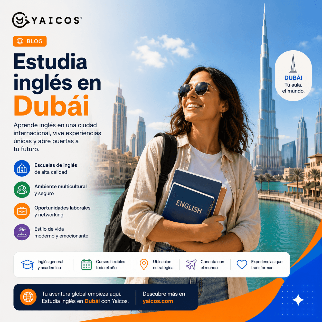 Costo de estudiar inglés en Dubái 2026 vs Europa: ¿qué destino te conviene más?