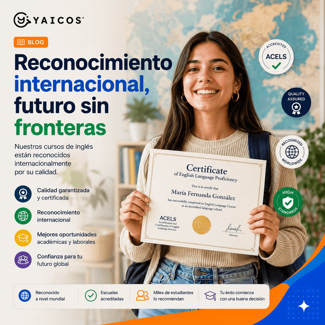 ¿Las escuelas de inglés en Irlanda dan certificados reconocidos internacionalmente?
